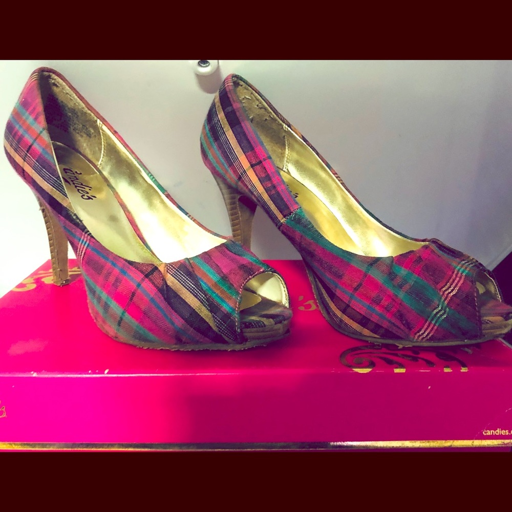 Candies plaid heels